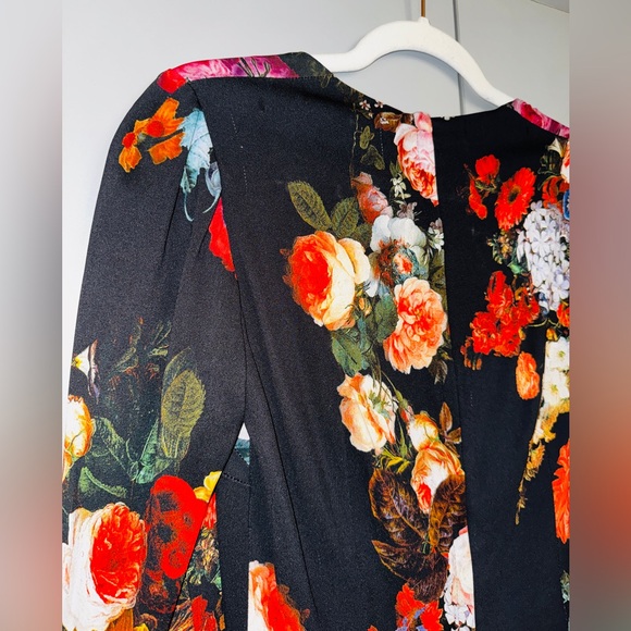 Fall 2012 🌹 Dolce & Gabbana Baroque Art Black Floral Sheath Dress Size IT38 XS - Picture 11 of 13